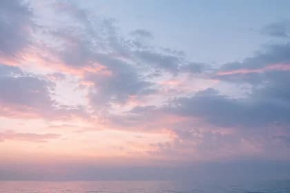 Coastal sky at dusk