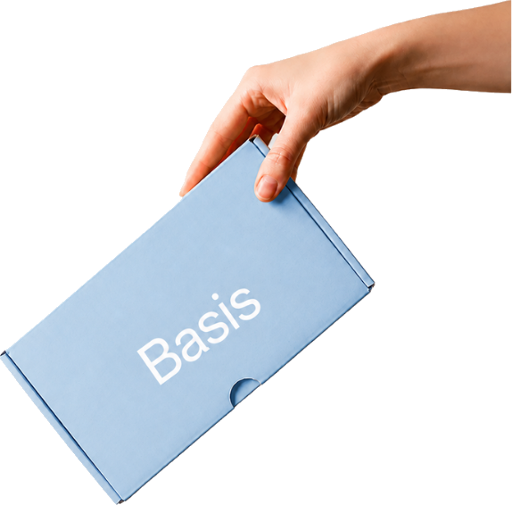 Basis branded package delivered to your door