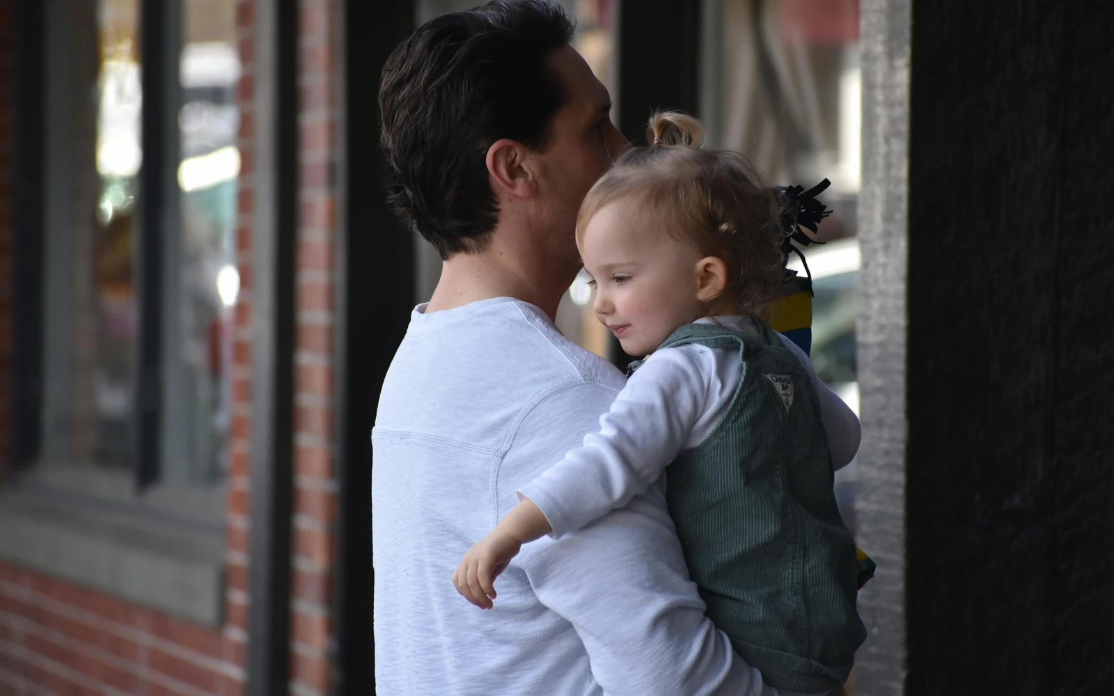Parent and child in a warm everyday moment
